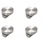 MHS Stainless Steel Wall Touch Mirror and Glass Holding Fixing Wall Brackets with Screw and Wall Plugs for 5 mm to 6 mm