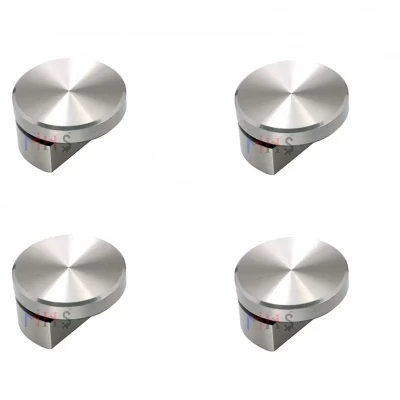 MHS Stainless Steel Wall Touch Mirror and Glass Holding Fixing Wall Brackets with Screw and Wall Plugs for 5 mm to 6 mm