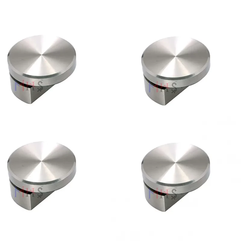 MHS Stainless Steel Wall Touch Mirror and Glass Holding Fixing Wall Brackets with Screw and Wall Plugs for 5 mm to 6 mm