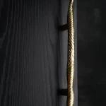 Folkstorys Handmade Metal Designer Gold Linear Branch Wardrobe Door handle