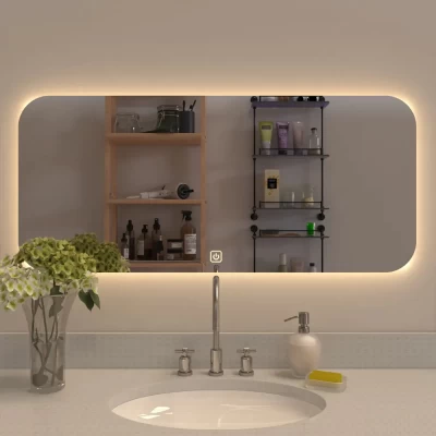 Modern Designed LED Rectangular Bathroom Mirror